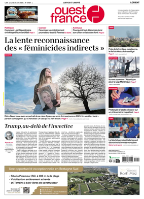Cover of Ouest France (Lorient)