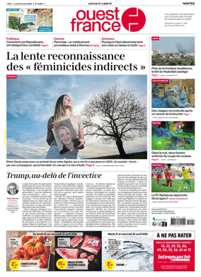 Cover of Ouest France (Nantes)