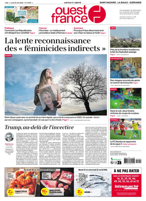 Cover of Ouest France (Saint-Nazaire La Baule Guerande)