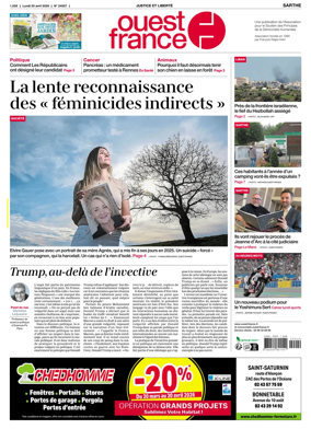 Cover of Ouest France (Sarthe)