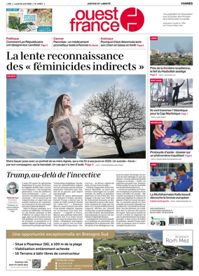 Cover of Ouest France (Vannes)