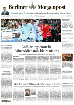 Cover of Berliner Morgenpost