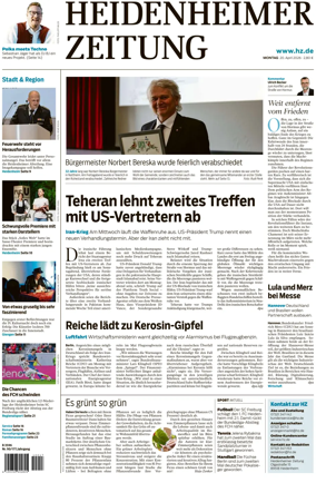 Cover of Heidenheimer Zeitung