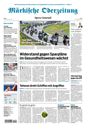 Cover of Markische Oderzeitung Erkner