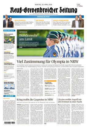 Cover of Neuss-Grevenbroicher Zeitung Neuss