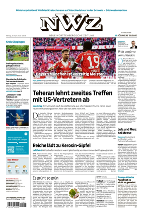 Cover of NWZ – Neue Wurttembergische Zeitung
