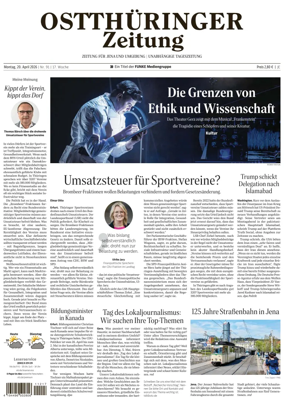 Cover of Ostthuringer Zeitung (Jena)