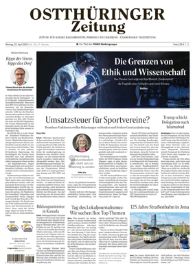 Cover of Ostthuringer Zeitung (Posneck)