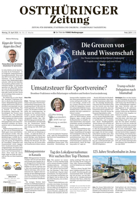 Cover of Ostthuringer Zeitung (Saale-Holzland-Kreis)