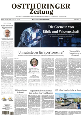 Cover of Ostthuringer Zeitung (Schleiz)