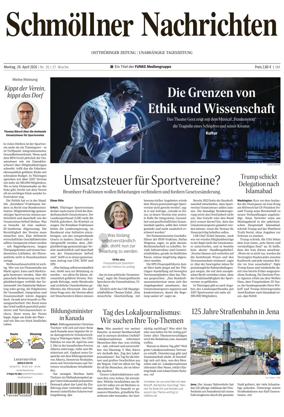 Cover of Ostthuringer Zeitung (Schmolln)