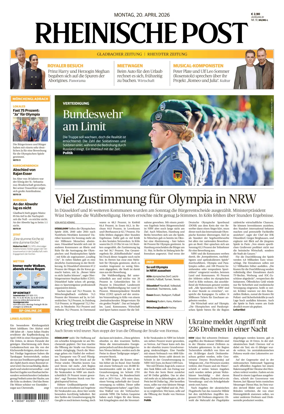 Cover of Rheinische Post - Monchengladbach and Korschenbroich