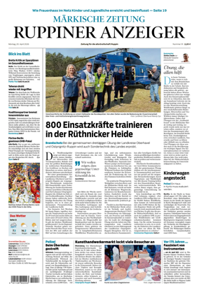 Cover of Ruppiner Anzeiger