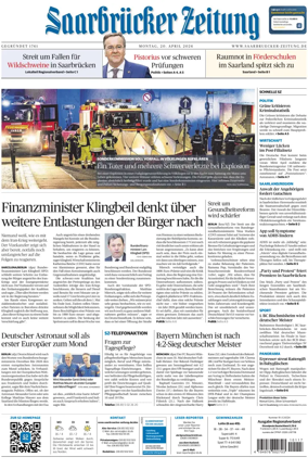 Cover of Saarbruecker Zeitung