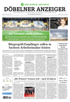 Cover of Sachsische Zeitung (Dobeln)