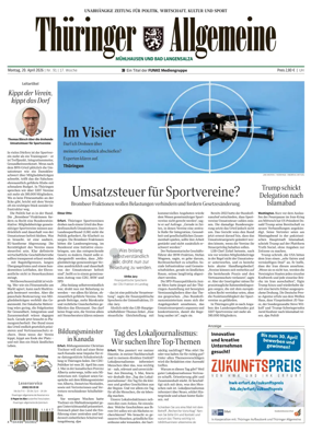 Cover of Thuringer Allgemeine (Muhlhausen und Bad Langensalza)