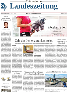 Cover of Thuringische Landeszeitung (Jena)