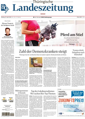 Cover of Thuringische Landeszeitung (Weimar)