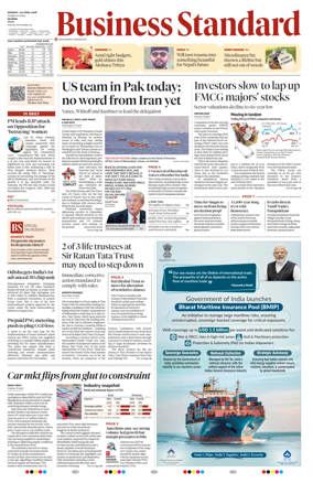 Cover of Business Standard