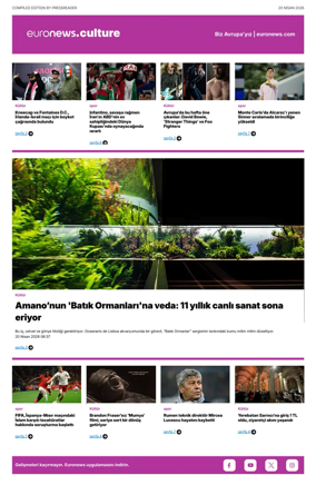 Cover of Euronews Culture and Sport (Turkish) Compiled Edition