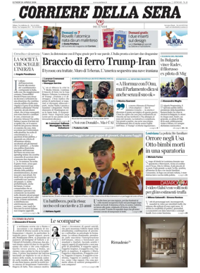 Cover of Corriere della Sera