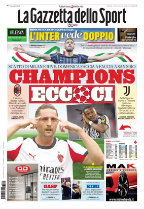 Cover of La Gazzetta dello Sport - Roma