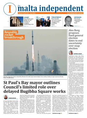 Cover of Malta Independent