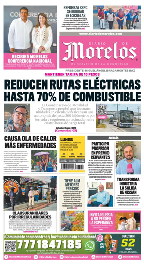 Cover of Diario de Morelos