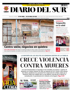 Cover of Diario del Sur