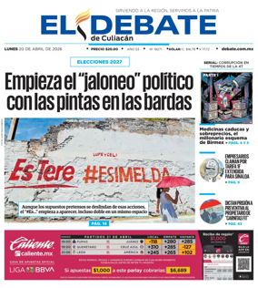 Cover of El Debate de Culiacan