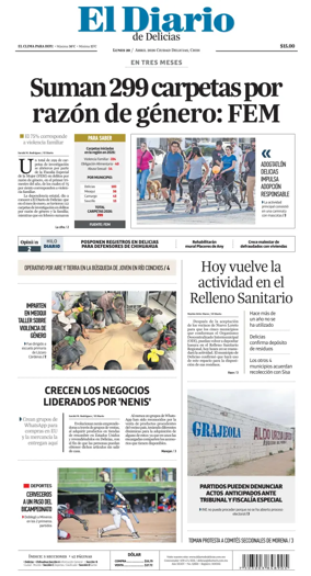 Cover of El Diario de Delicias
