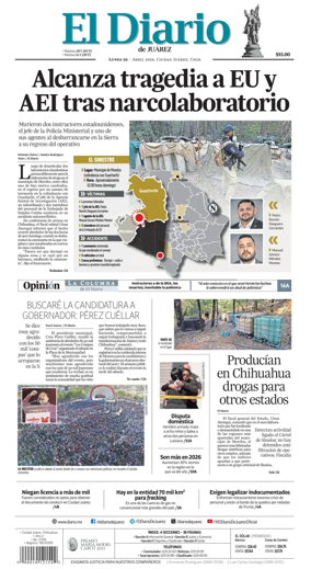 Cover of El Diario de Juarez