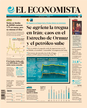Cover of El Economista (Mexico)