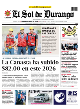 Cover of El Sol de Durango