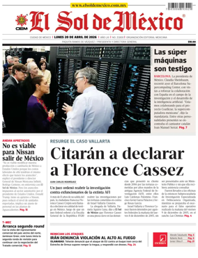 Cover of El Sol de Mexico