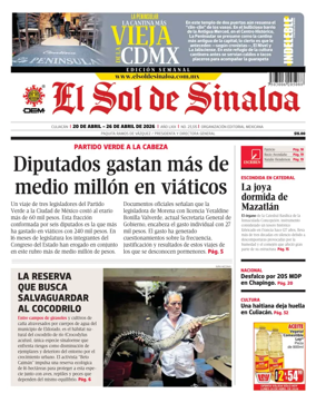 Cover of El Sol de Sinaloa