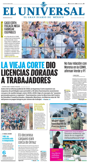 Cover of El Universal