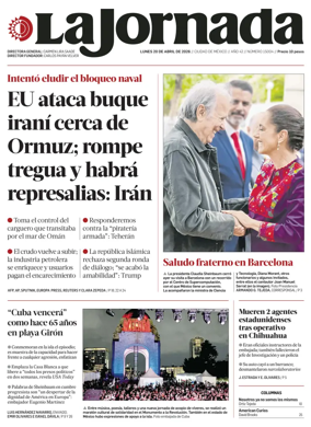Cover of La Jornada