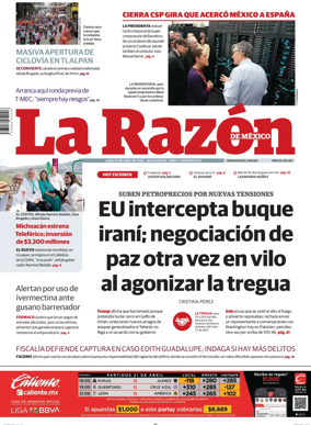 Cover of La Razon de Mexico