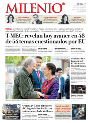 Cover of Milenio Puebla