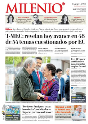 Cover of Milenio Tamaulipas