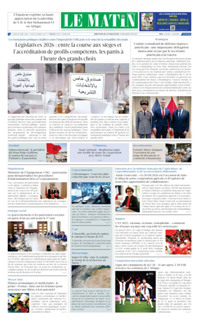 Cover of Le Matin (Morocco)