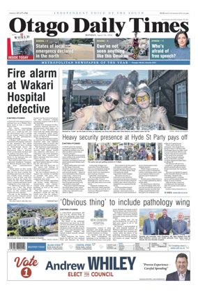 Cover of Otago Daily Times