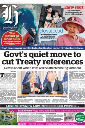 Cover of The New Zealand Herald