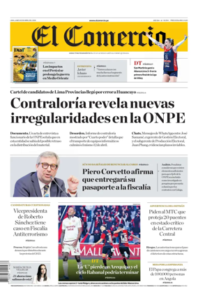 Cover of Diario El Comercio