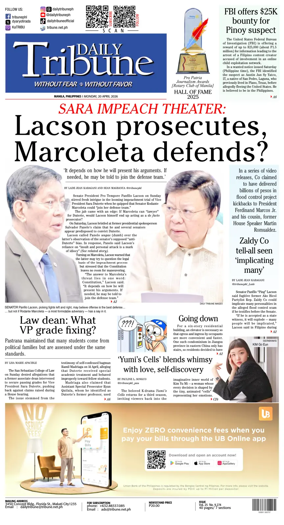 Cover of Daily Tribune (Philippines)