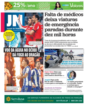 Cover of Jornal de Noticias