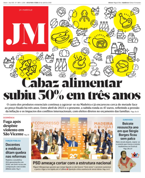Cover of Jornal Madeira