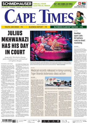 Cover of Cape Times