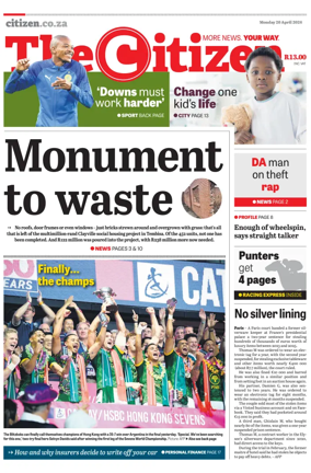 Cover of The Citizen (KZN)